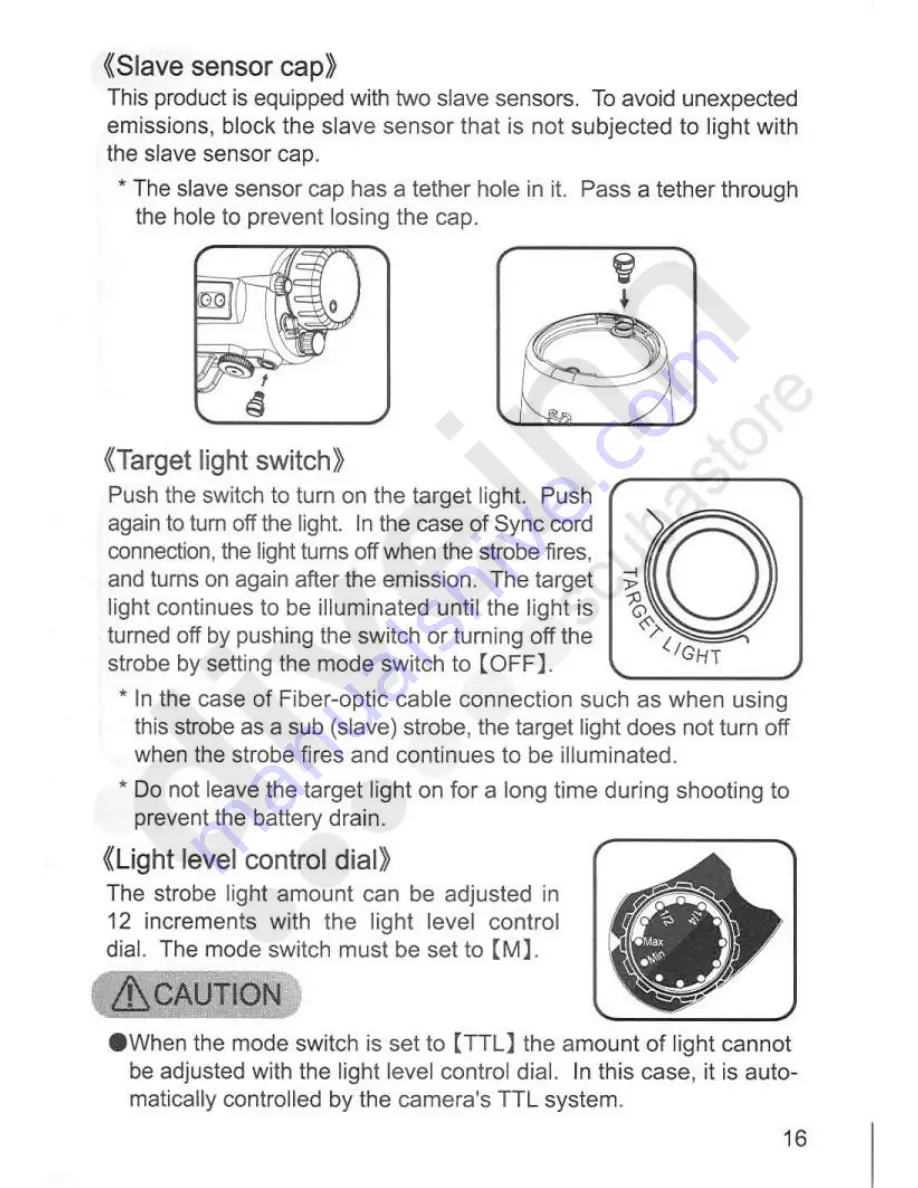 Sea & Sea YS-250PRO Instruction Manual Download Page 17