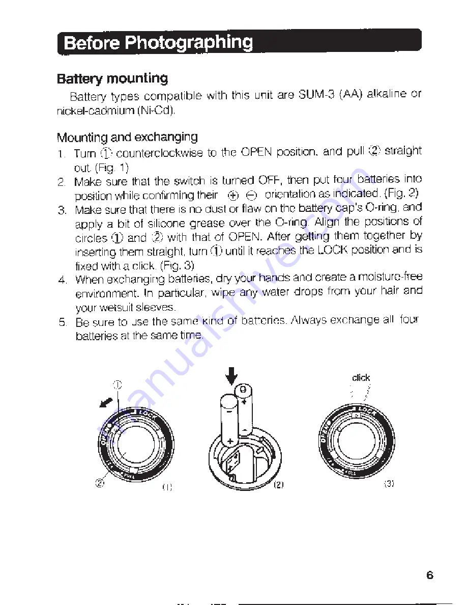 Sea & Sea YS-60 User Manual Download Page 7