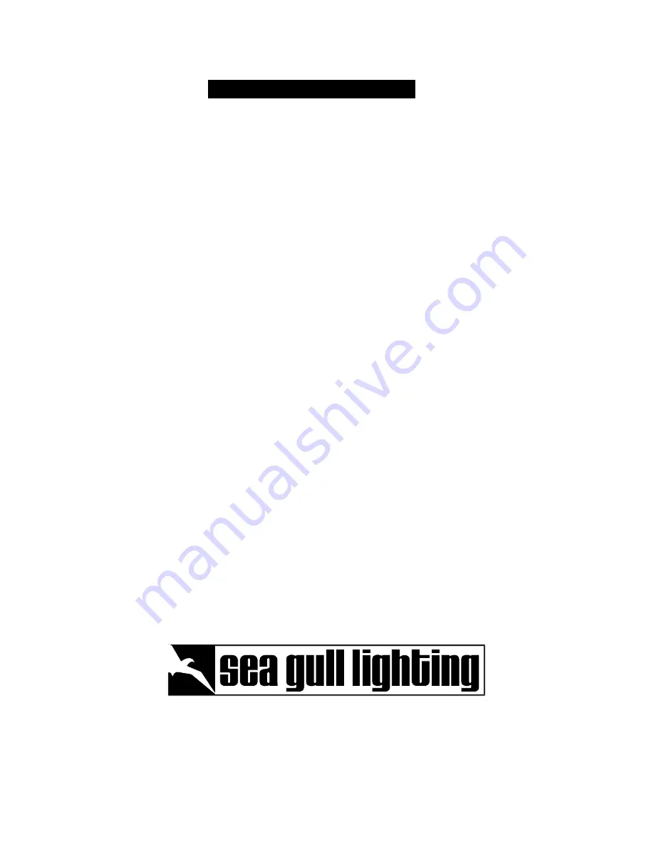 Sea gull lighting 1575BLE Series Installation Instructions Download Page 5