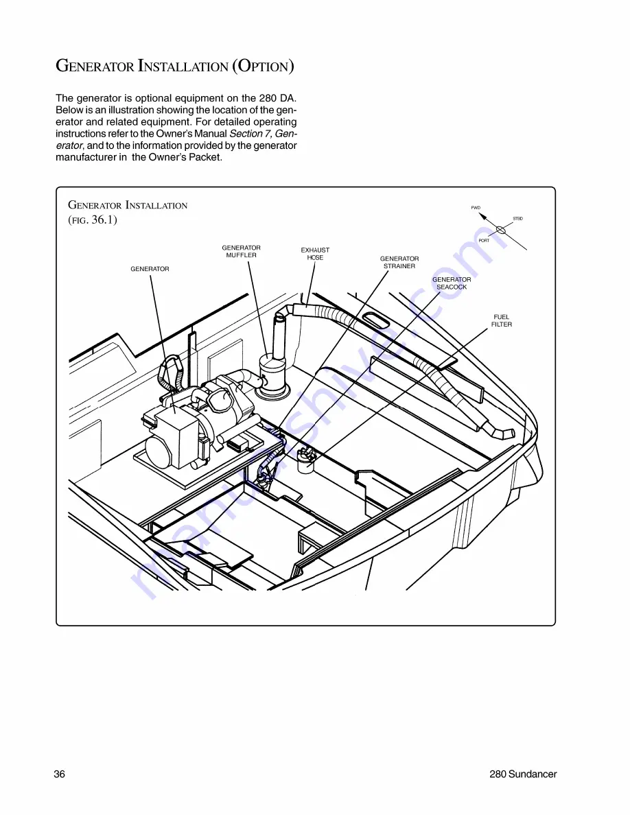 Sea Ray Boats 280 Sundancer Supplemental Owner'S Manual Download Page 36