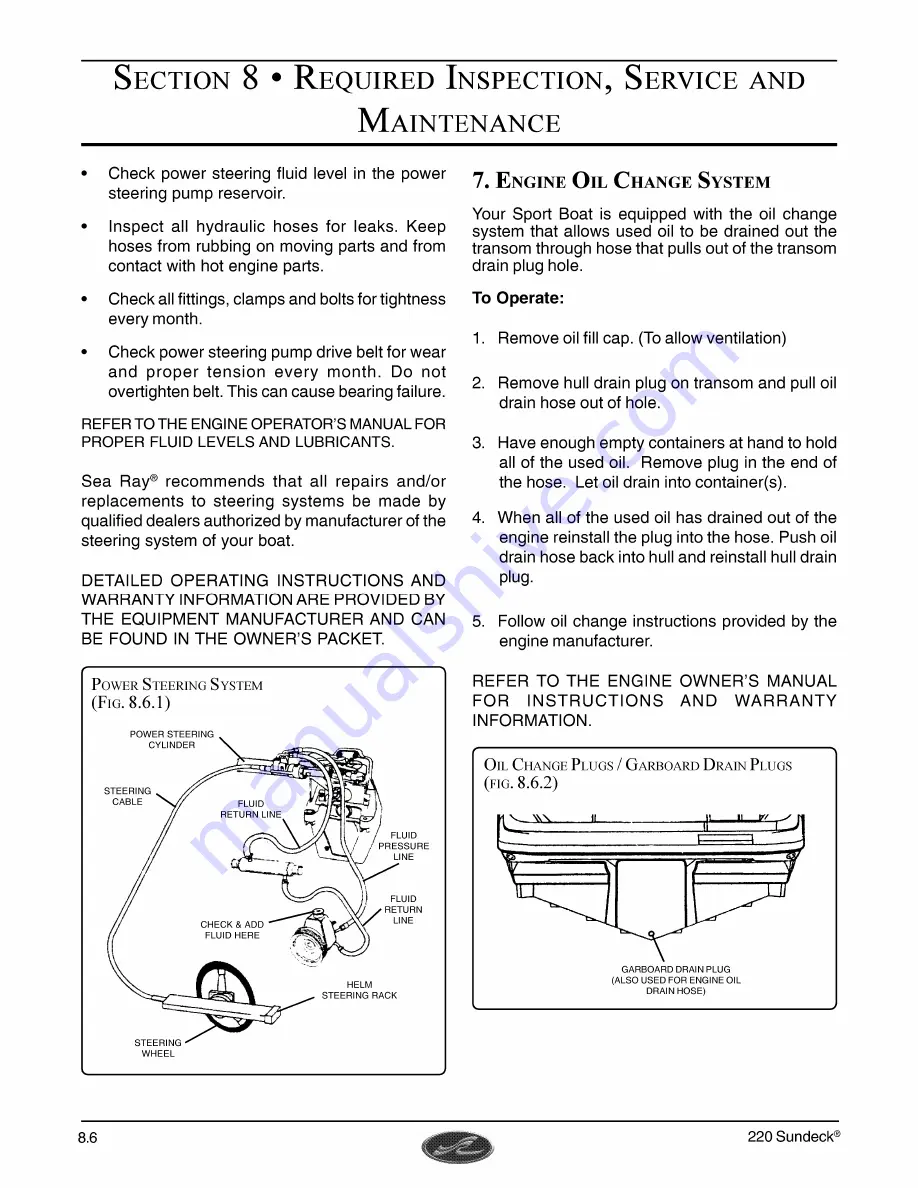 Sea Ray 220 Sundeck Owner'S Manual Download Page 88