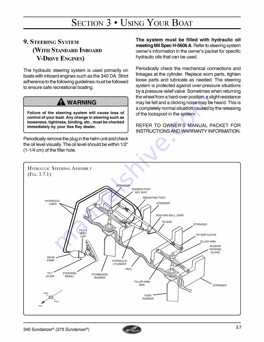 Sea Ray 340 Sundancer Owner'S Manual Download Page 57