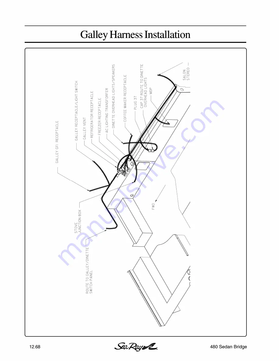 Sea Ray 480 Sedan Bridge Owner'S Manual Supplement Download Page 68