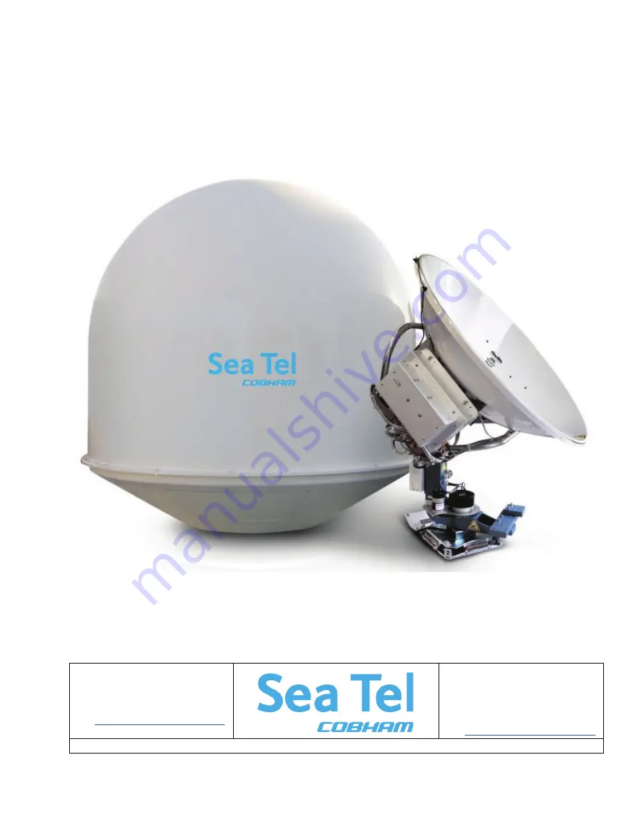 Sea Tel 3011W-91 Installation Manual Download Page 1