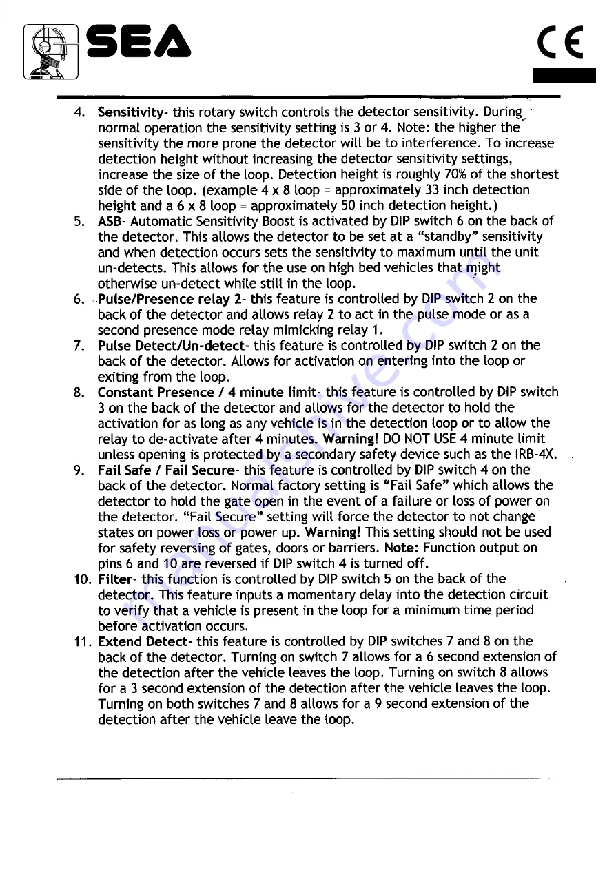 SEA LOOP 2 Operating Instructions Manual Download Page 5