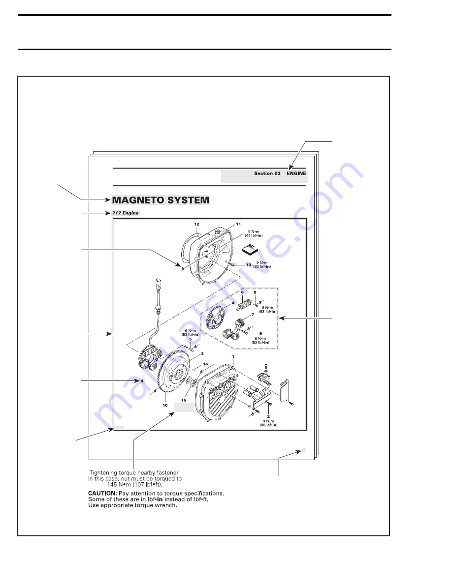 SeaDoo Rotax 1503 4-Tec 2005 Engine Shop Manual Download Page 9