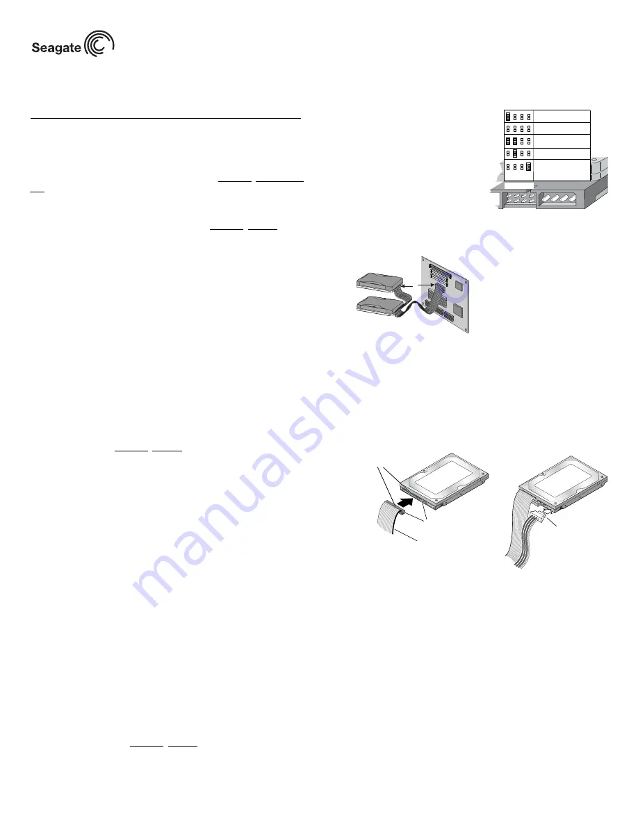 Seagate Barracuda 7200.7 Installation Manual Download Page 1