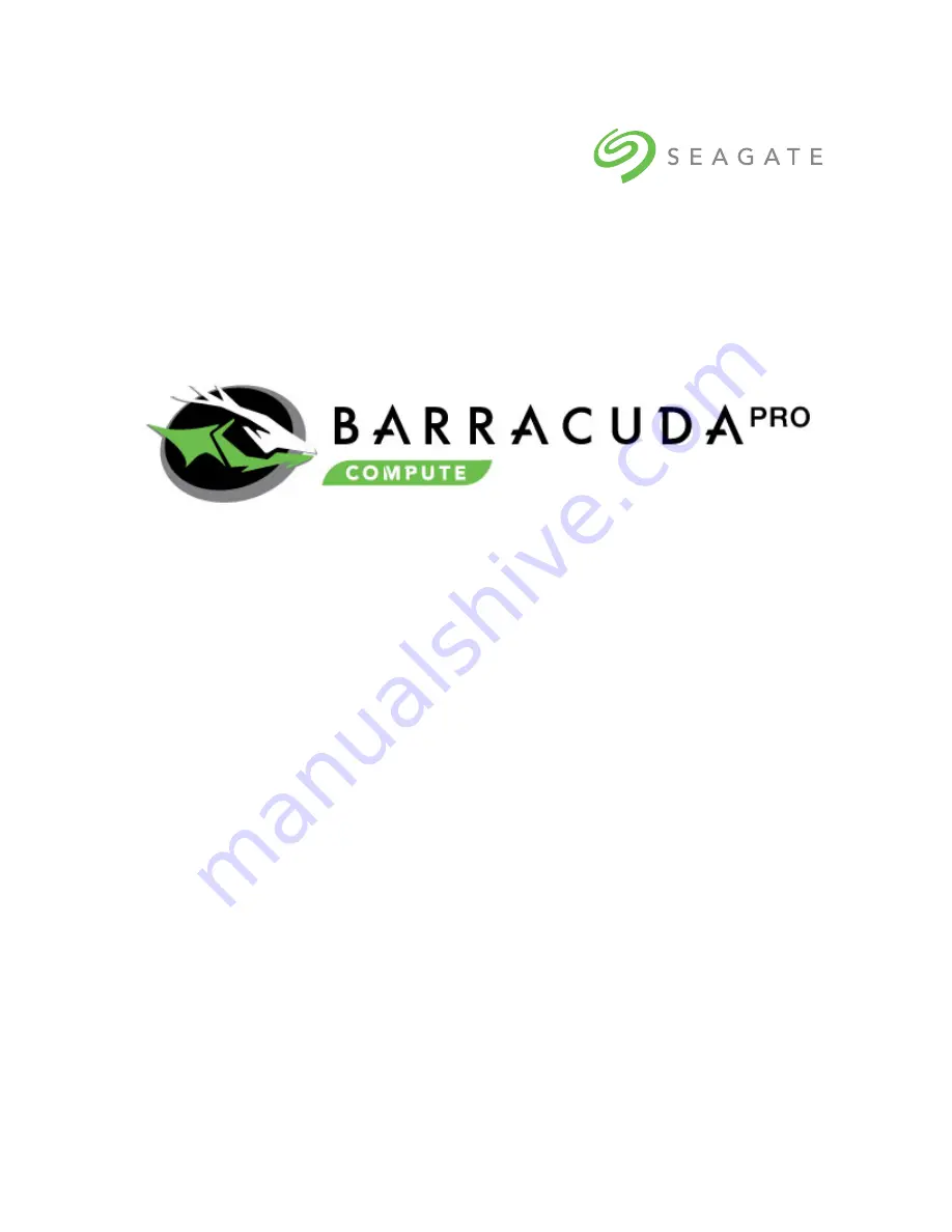 Seagate BARRACUDA PRO ST2000DM012 Product Manual Download Page 1