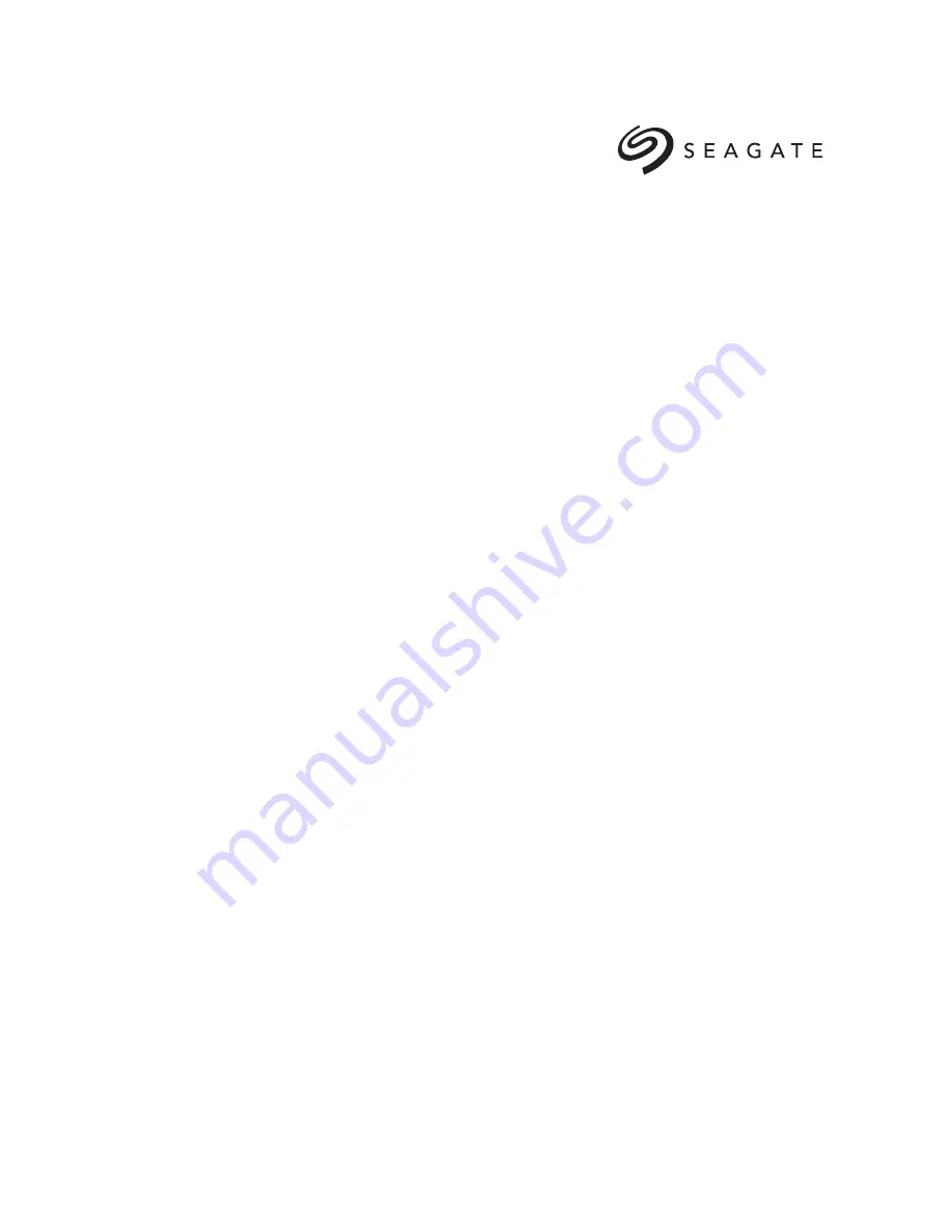 Seagate ST300MM0048 Product Manual Download Page 1