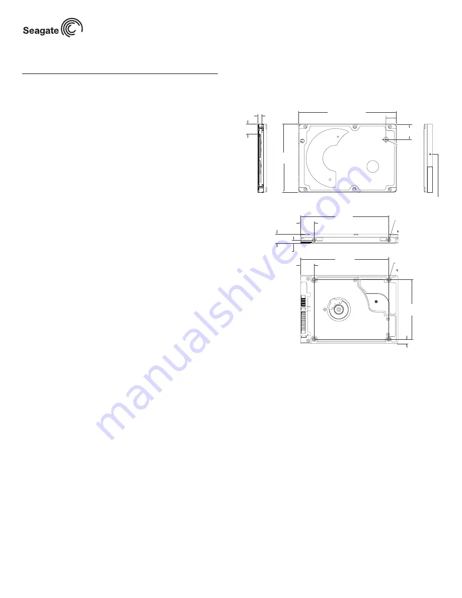 Seagate ST910021AS Скачать руководство пользователя страница 1