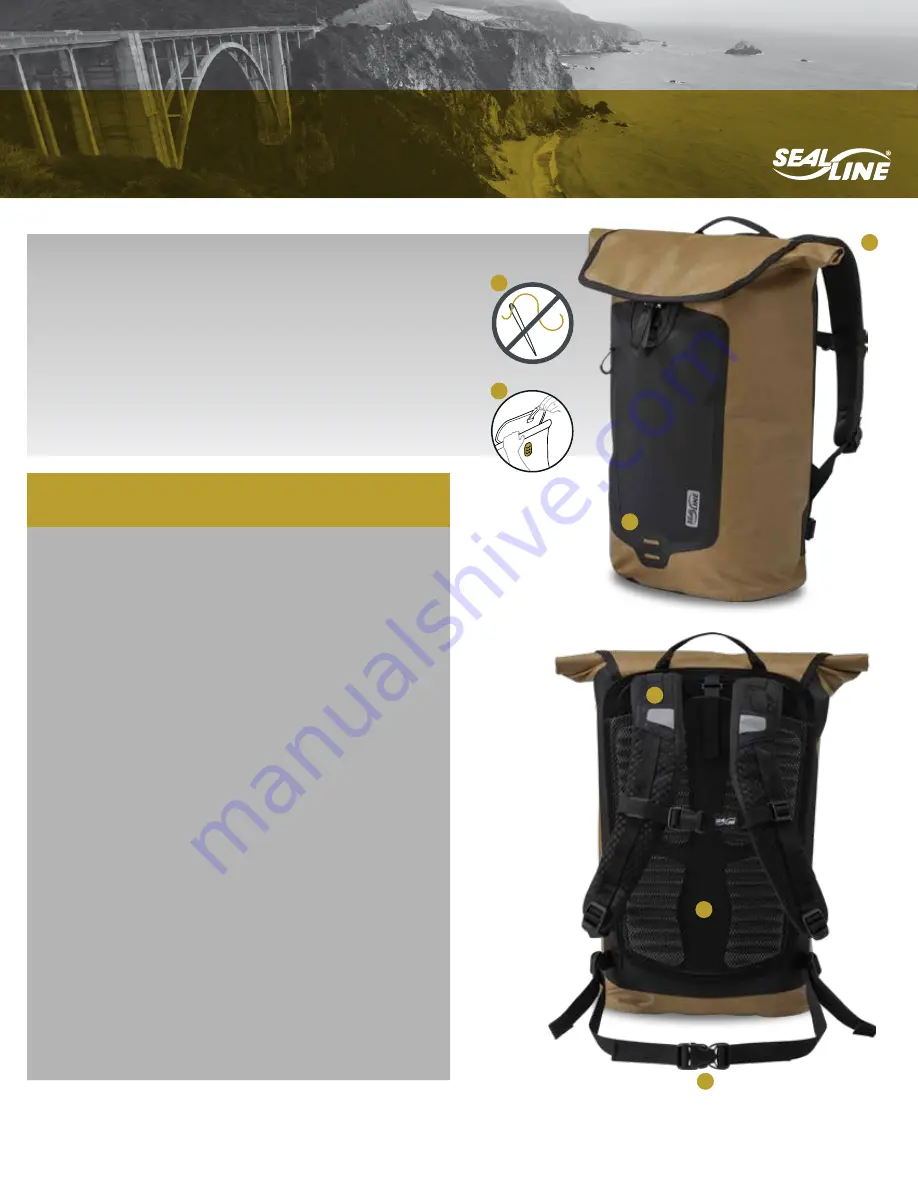 Seal Line URBAN DRY DAYPACK 26L Owner'S Manual Download Page 1