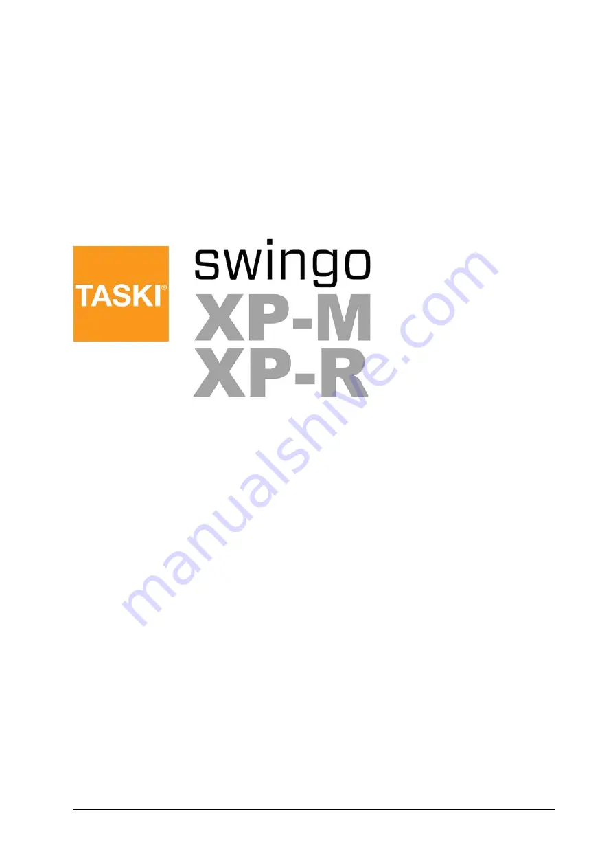 Sealed Air TASKI swingo XP-M Technical Manual Download Page 132