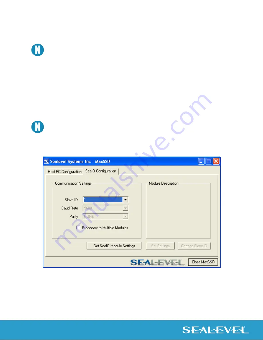 SeaLevel eI/O 110E User Manual Download Page 25