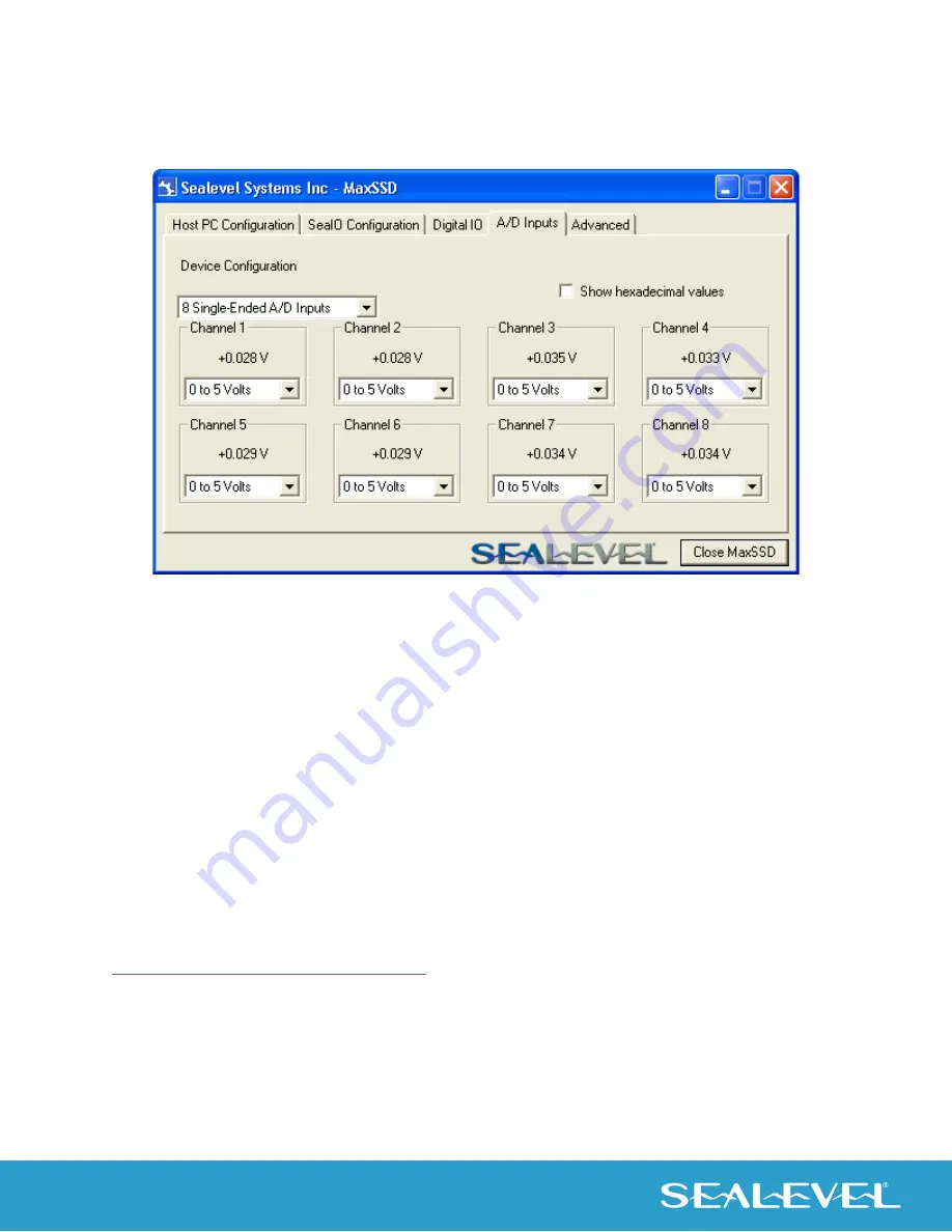 SeaLevel eI/O 110E User Manual Download Page 28