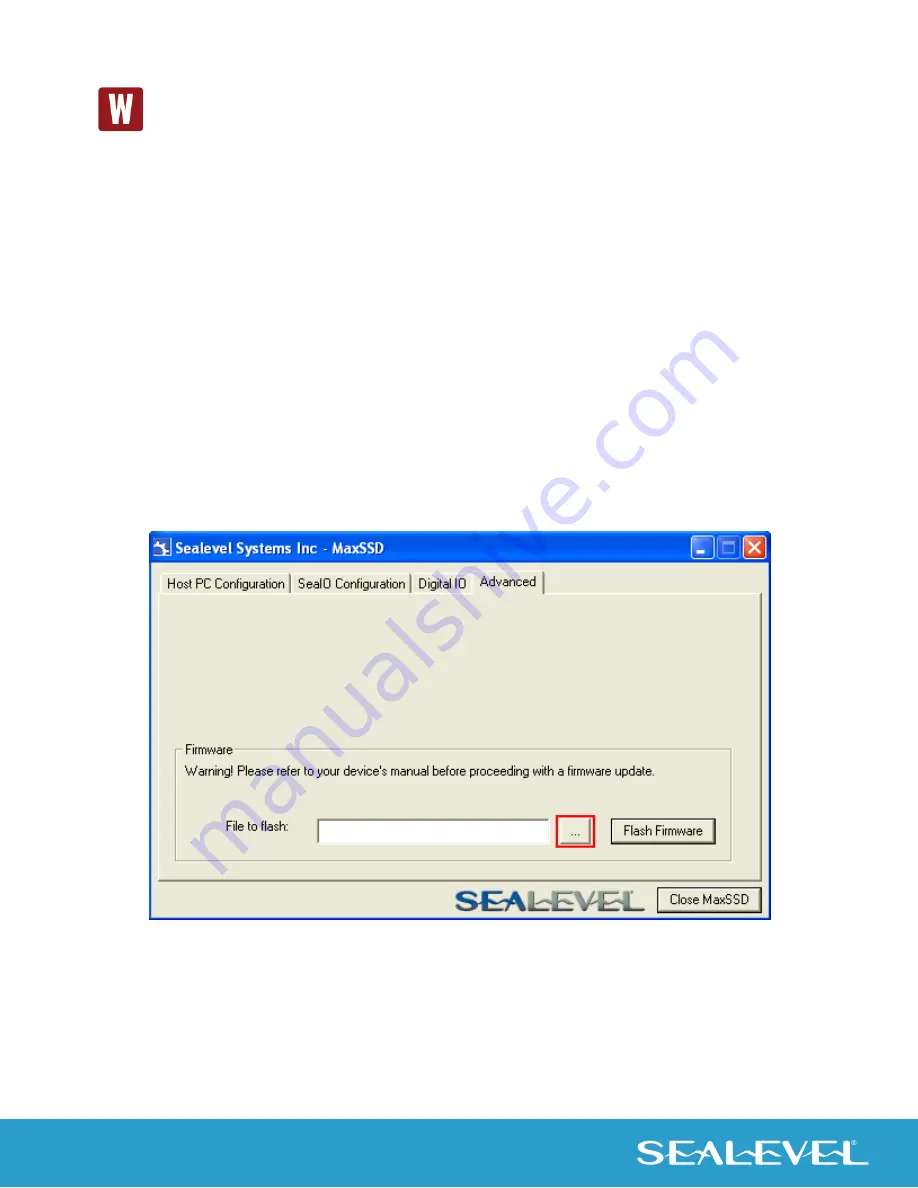 SeaLevel eI/O 110E User Manual Download Page 35