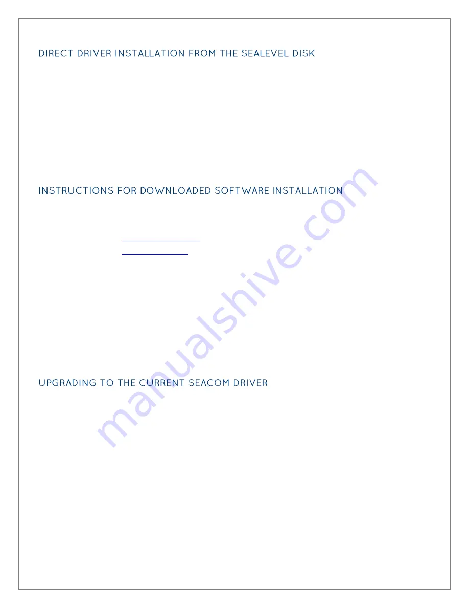 SeaLevel SeaLINK+485-DB9 2107 User Manual Download Page 17