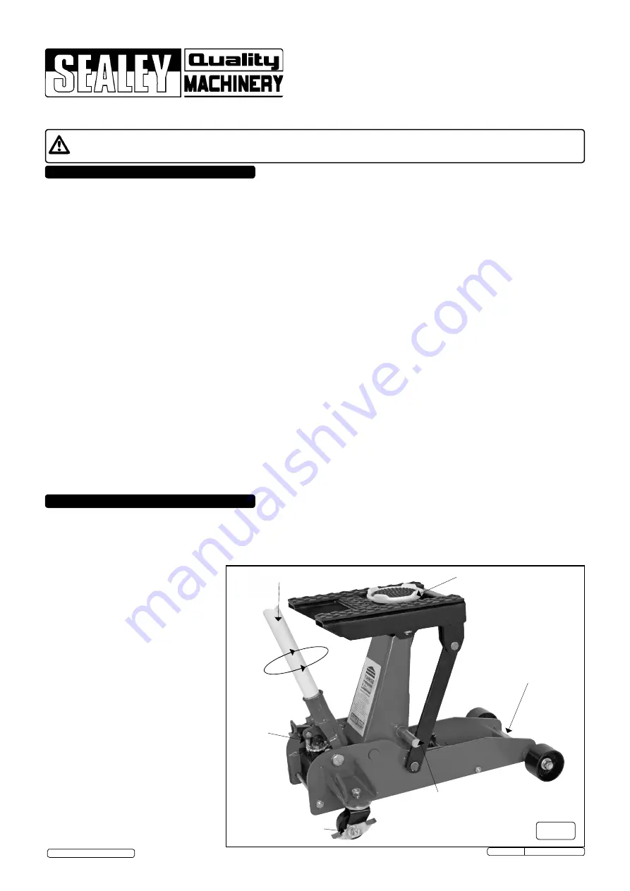 Sealey 2000CJX Instructions Download Page 1