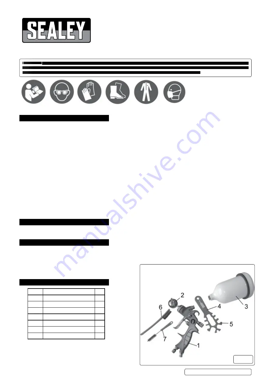 Sealey HVLP01 Instructions Download Page 1