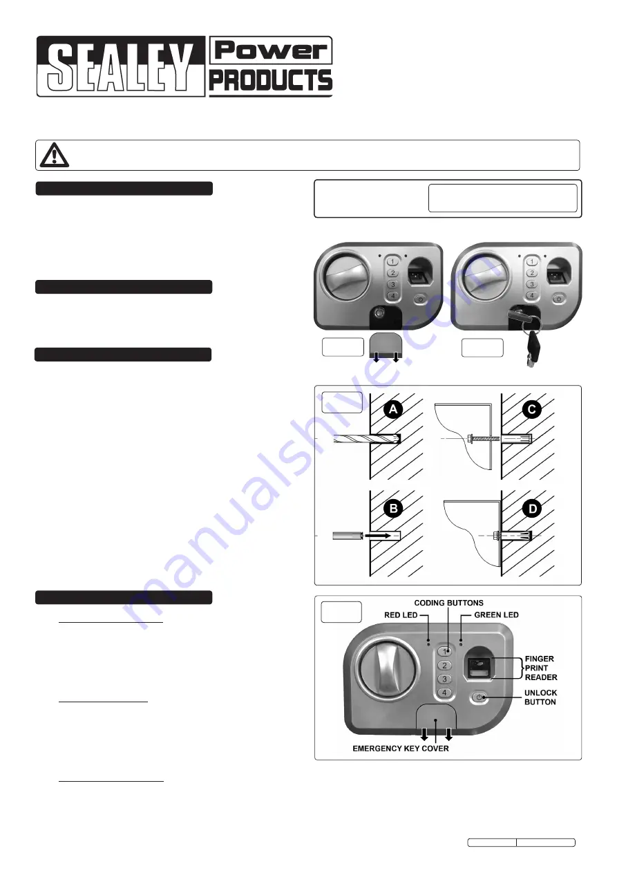 Sealey SBS01 Скачать руководство пользователя страница 1