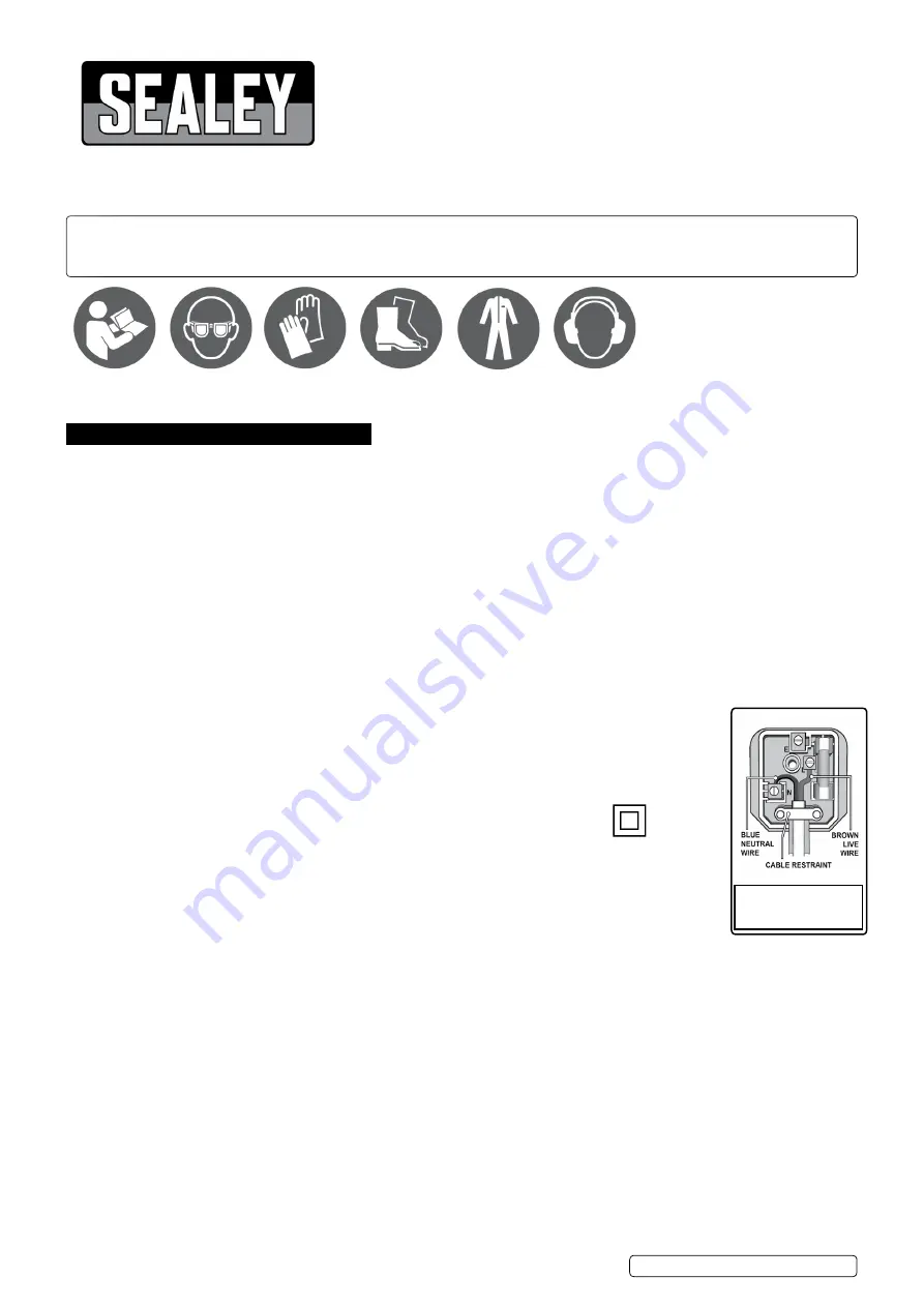 Sealey SGS115 Instructions Download Page 1