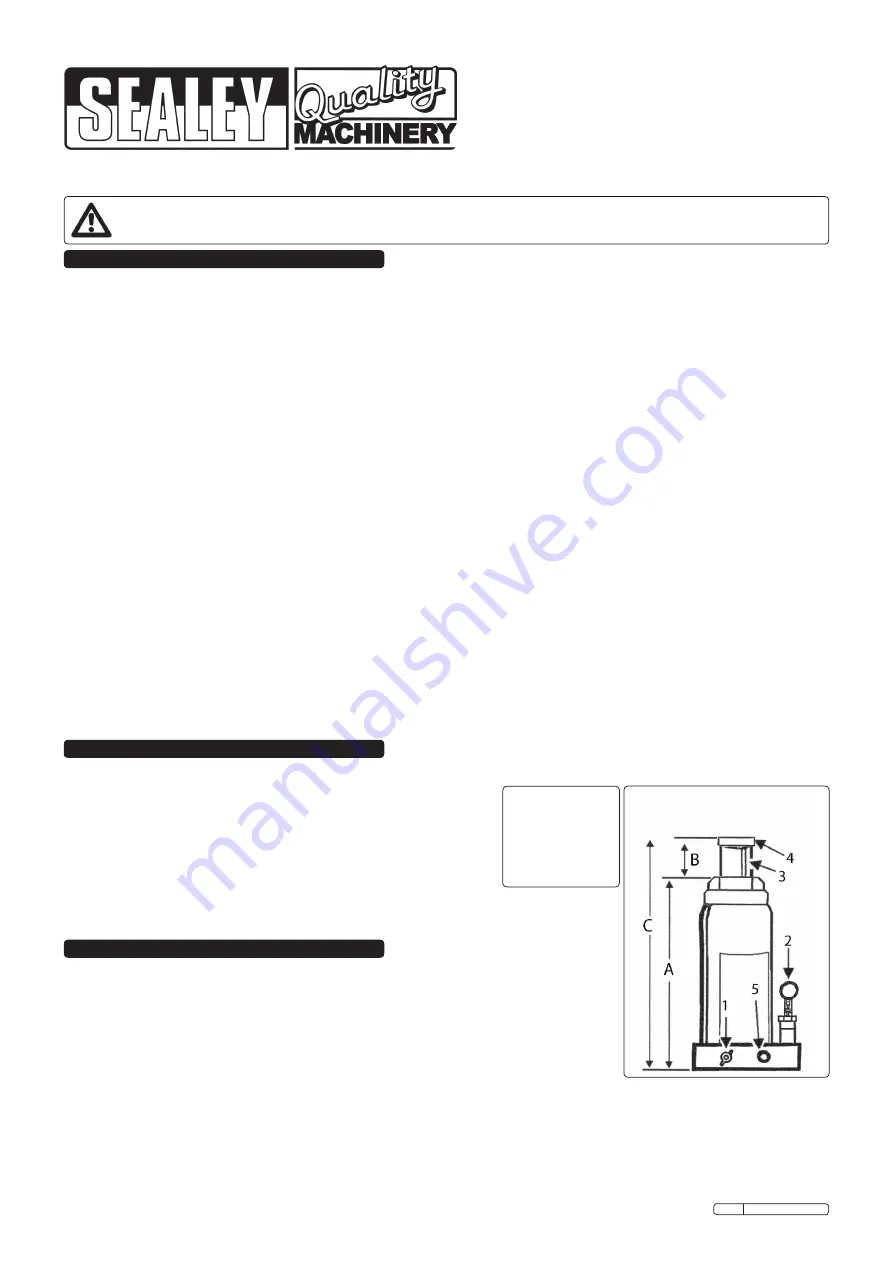 Sealey SJ50 Instructions Download Page 1