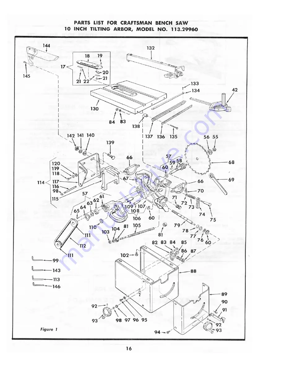 Sears, Roebuck and Co. 113.29960 Assembly And Operating Instructions Manual Download Page 16