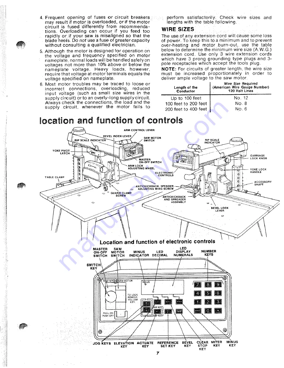 Sears 113.190600C Owner'S Manual Download Page 7