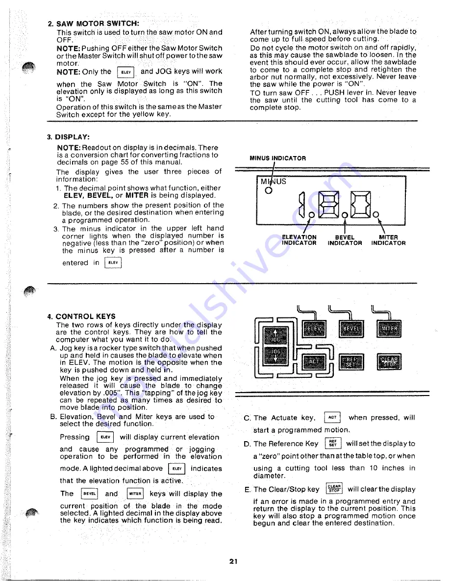 Sears 113.190600C Owner'S Manual Download Page 21