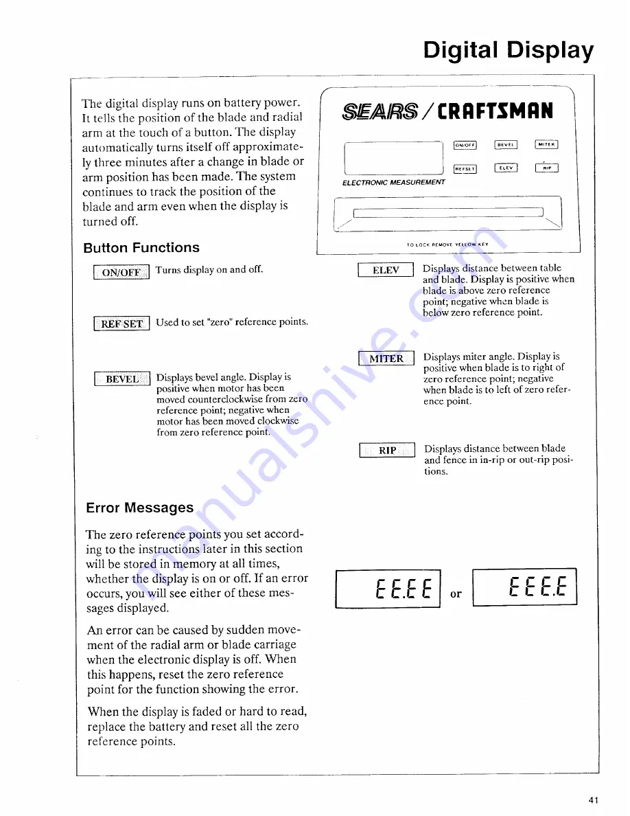 Sears 113.197111 Owner'S Manual Download Page 41