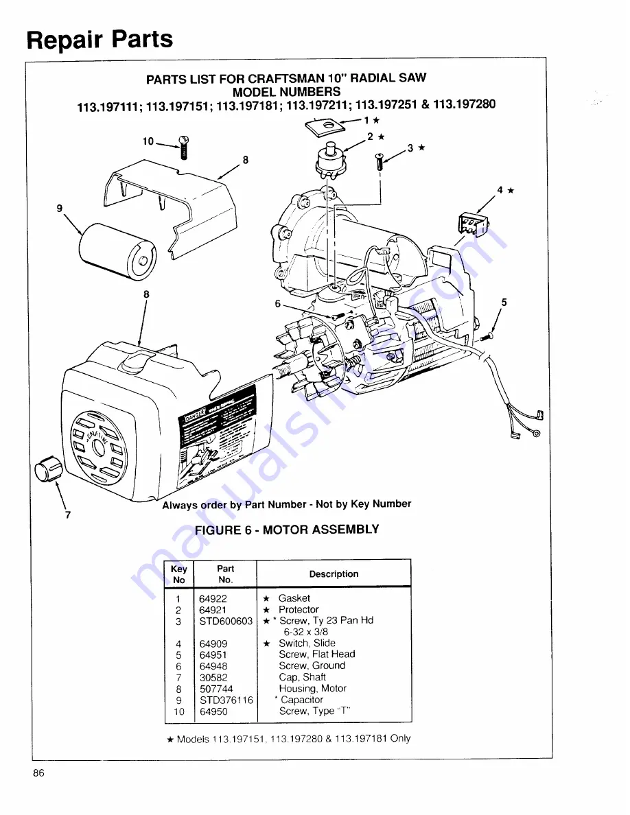 Sears 113.197111 Owner'S Manual Download Page 86