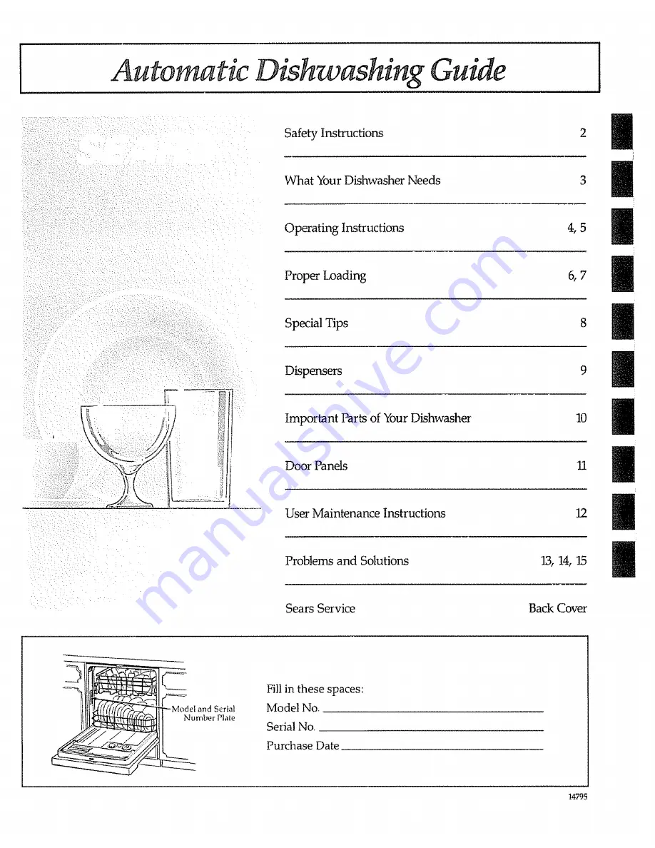 Sears 14795 Operating Instructions Manual Download Page 1