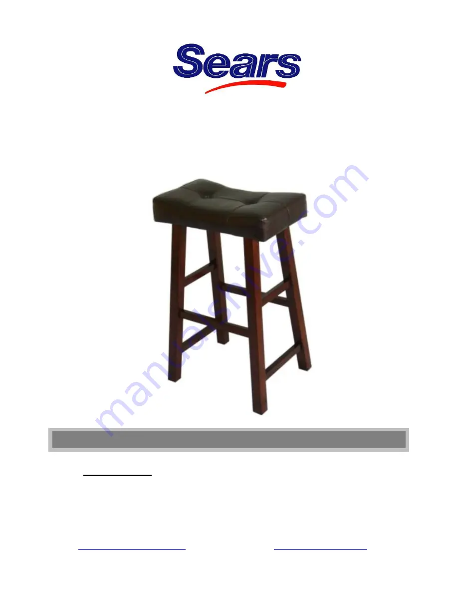 Sears 29033 Assembly Instructions Download Page 1