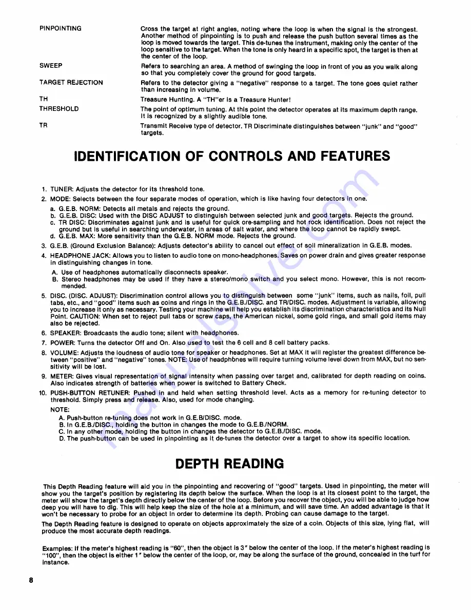 Sears 321.596290 Owner'S Manual Download Page 8