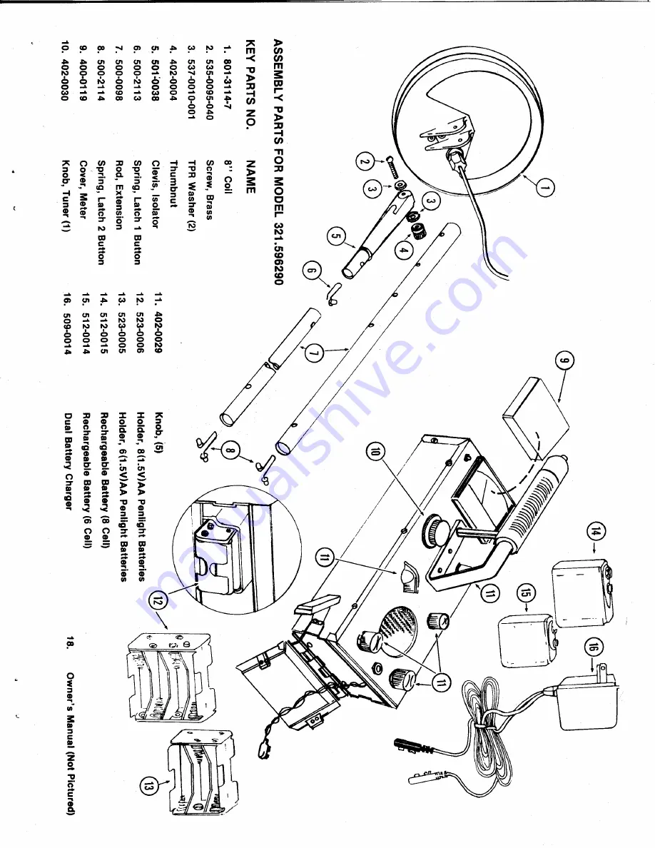 Sears 321.596290 Owner'S Manual Download Page 20