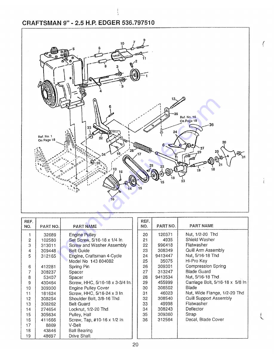 Sears 536.79751 Owner'S Manual Download Page 20