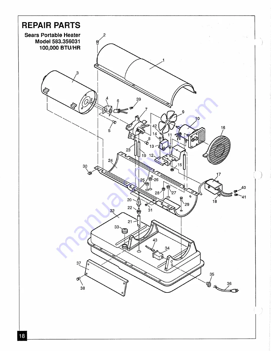 Sears 583.356002 Owner'S Manual Download Page 18