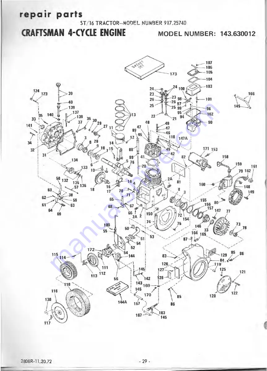 Sears 917.25740 Owner'S Manual Download Page 30