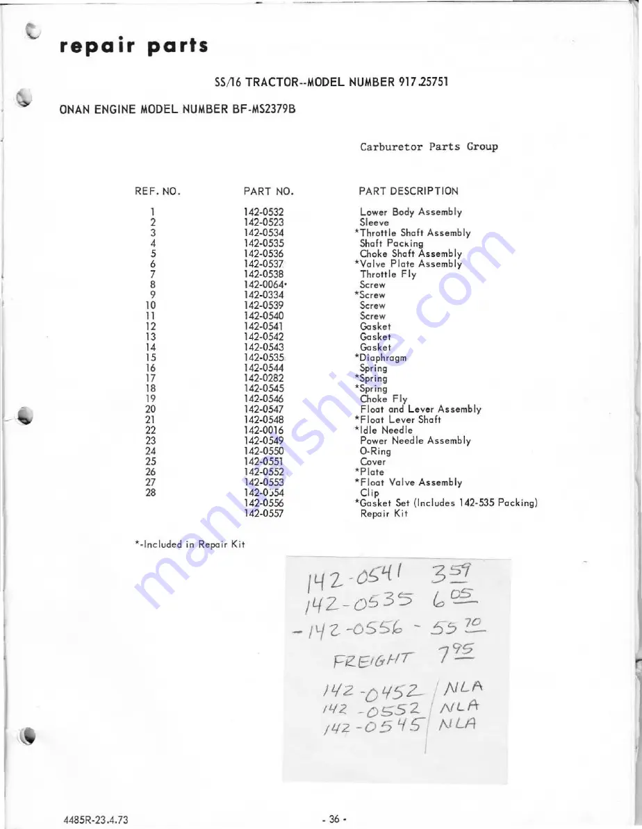 Sears 917.25751 Owner'S Manual Download Page 37