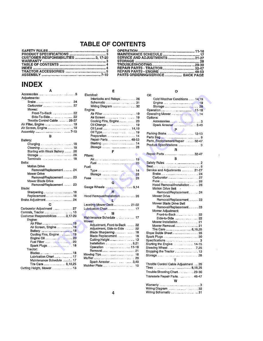 Sears 917.258670 Owner'S Manual Download Page 4