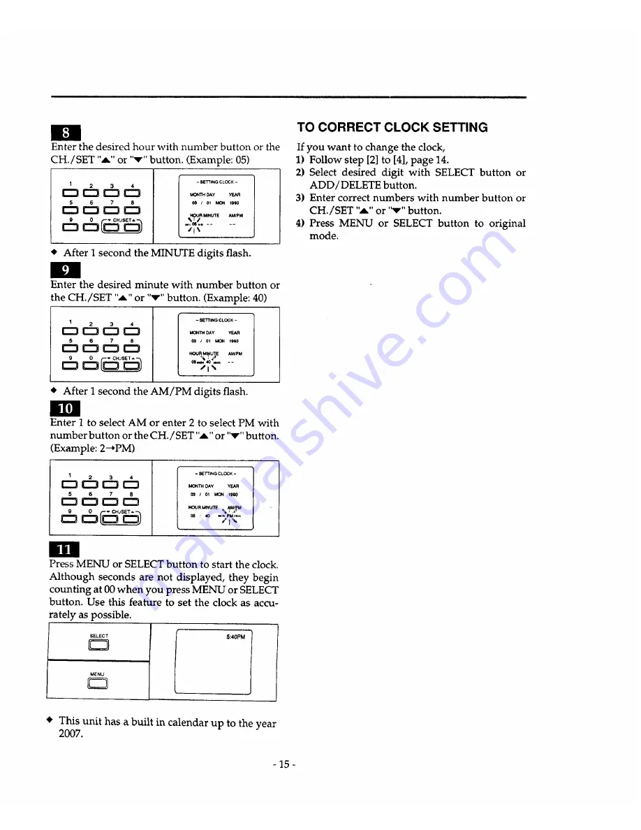 Sears 934.4482639 Owner'S Manual Download Page 15