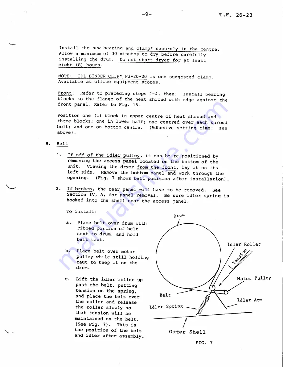 Sears C260-62100 Service Information Download Page 11