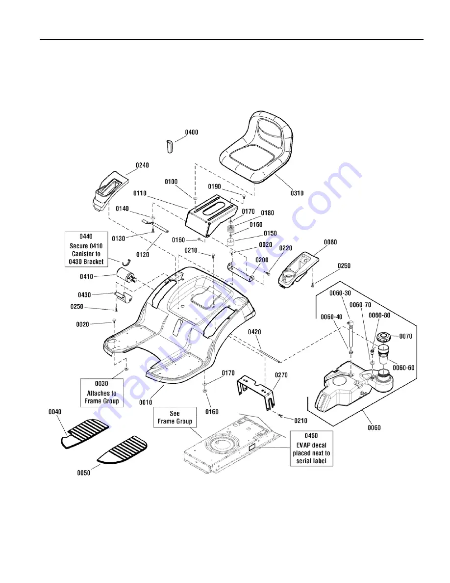 Sears Craftsman 107.250040 Operator'S Manual Download Page 58