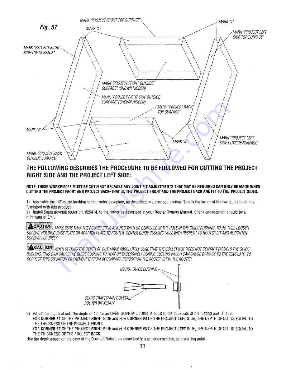 Sears Craftsman  171.25450 Owner'S Manual Download Page 33