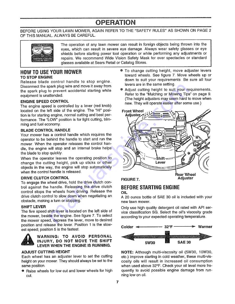 Sears Craftsman 247.372650 Скачать руководство пользователя страница 7