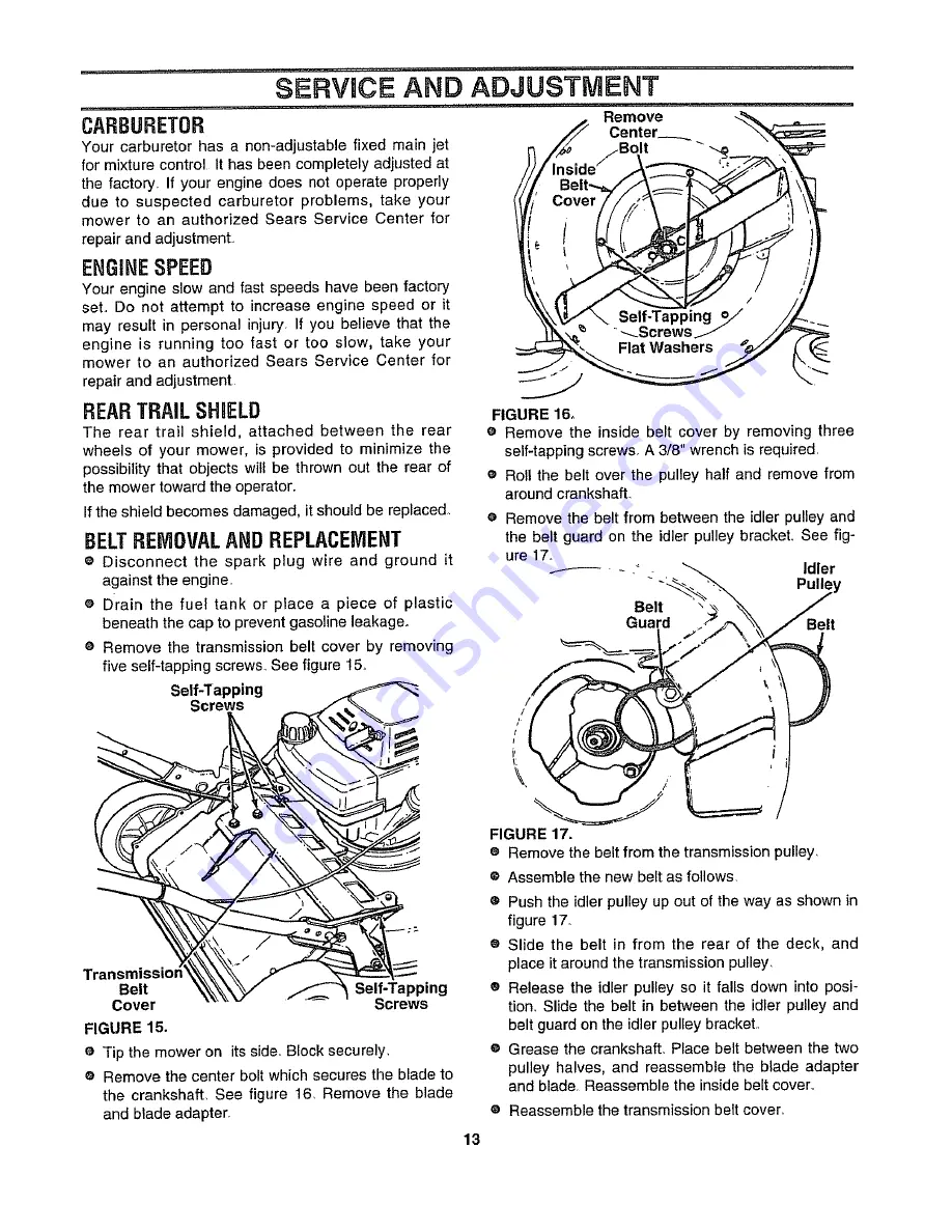 Sears Craftsman 247.372650 Скачать руководство пользователя страница 13