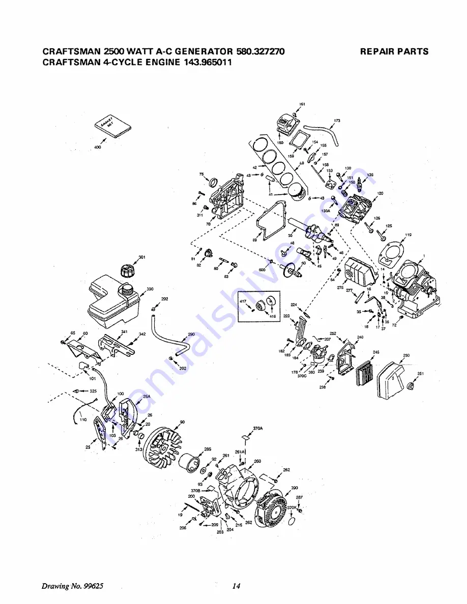 Sears Craftsman 580.327270 Скачать руководство пользователя страница 16