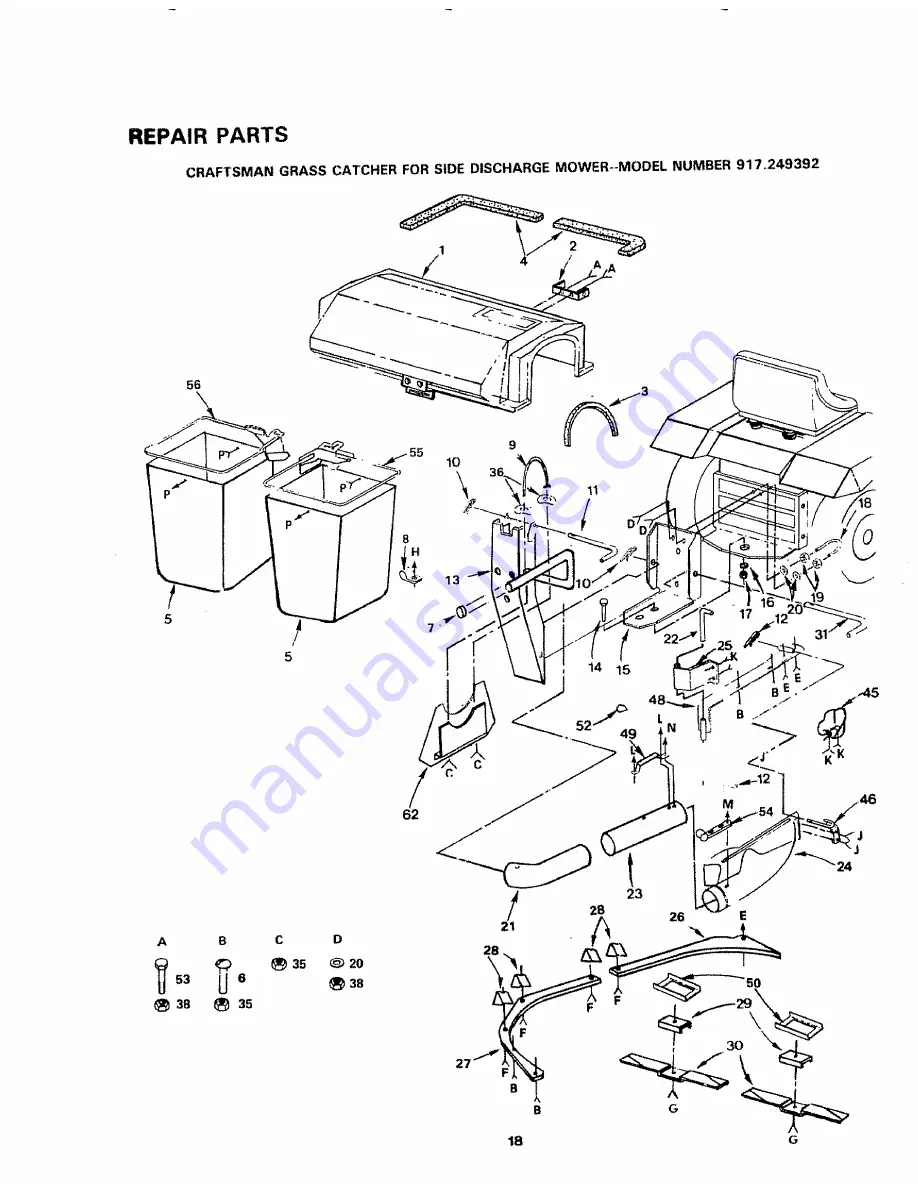 Sears Craftsman 917.249392 Owner'S Manual Download Page 18