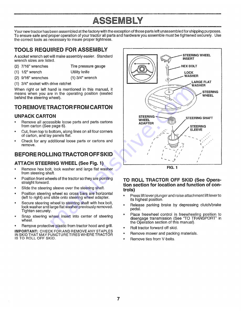 Sears Craftsman 917.251570 Owner'S Manual Download Page 7