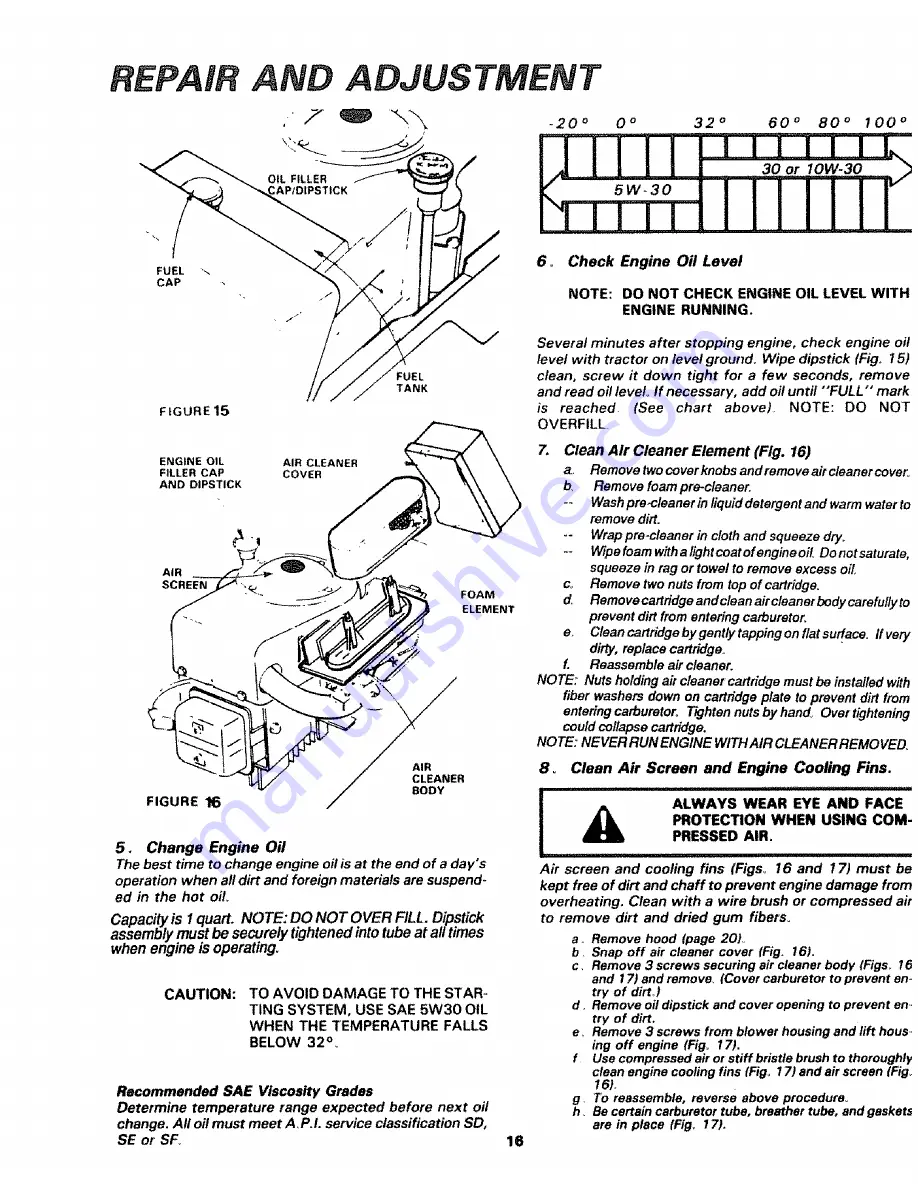 Sears Craftsman 917.254630 Скачать руководство пользователя страница 16