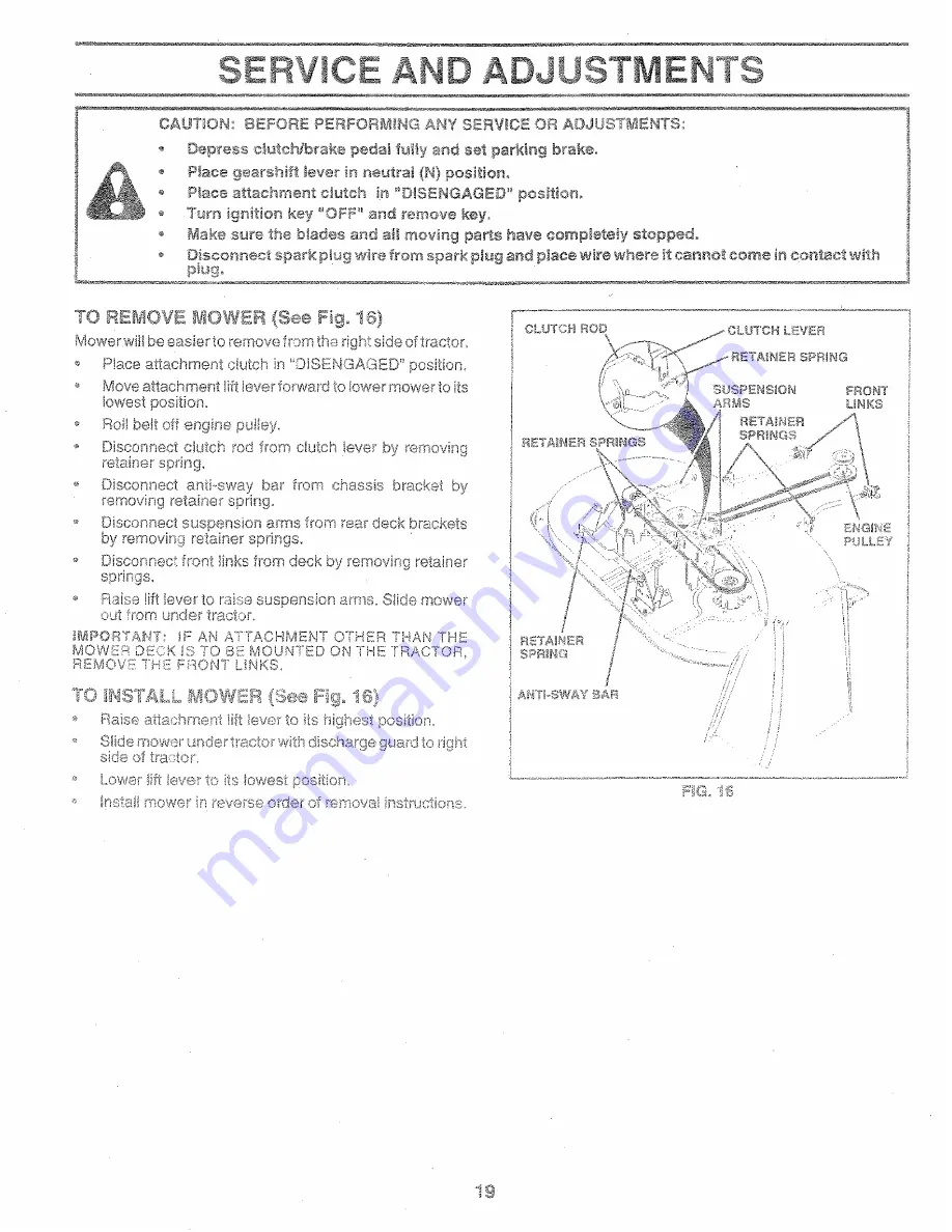 Sears Craftsman 917.256451 Owner'S Manual Download Page 19